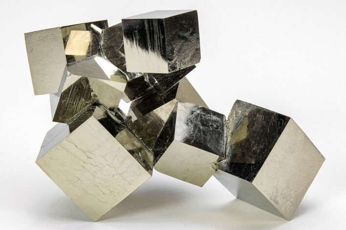 Natural Pyrite Cube Cluster - Spain #209052